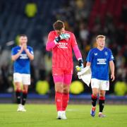 The Rangers players were dejected at full-time