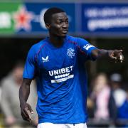 Rangers' Mohamed Diomande during a pre-season friendly match against Ajax