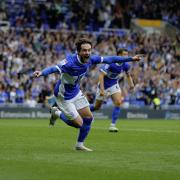 Scott Wright celebrates scoring