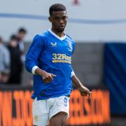 Amad Diallo in action for Rangers