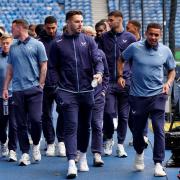 Rangers' players arrive at Ibrox