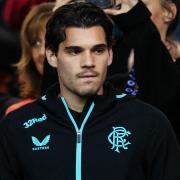 Ianis Hagi in the stands at Ibrox