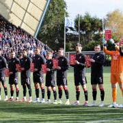 Rangers line up at Rugby Park