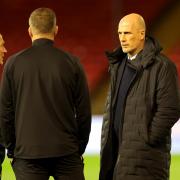 Rangers manager Philippe Clement inspects the pitch before the William Hill Premiership match at Pittodrie Stadium, Aberdeen. Picture date: Wednesday October 30, 2024. PA Photo. See PA story SOCCER Aberdeen. Photo credit should read: Steve Welsh/PA