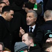 GLASGOW, SCOTLAND - DECEMBER 30: Former Rangers Manager Graeme Souness alongside CEO James Bisgrove during a cinch Premiership match between Celtic and Rangers at Celtic Park, on December 30, 2023, in Glasgow, Scotland. (Photo by Craig Foy / SNS Group)