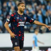 MALMO, SWEDEN - SEPTEMBER 26: Rangers' Cyriel Dessers in action during a UEFA Europa League Matchday One League Phase match between Malmo FF and Rangers at the Eleda Stadion, on September 26, 2024, in Malmo, Sweden. (Photo by Alan Harvey / SNS Group)