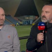 Kris Boyd in the Sky studio at Rugby Park