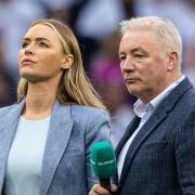 Ally McCoist and Laura Woods during Euro 2024 in the summertime