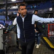 ROTTERDAM, NETHERLANDS - SEPTEMBER 19: Ex-Rangers manager Giovanni Van Bronckhorst during a UEFA Champions League Group E Match between Feyenoord and Celtic at Stadion Feijenoord De Kuip, on September 19, 2023, in Rotterdam, Netherlands. (Photo by Paul