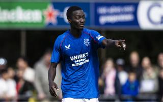 Rangers' Mohamed Diomande during a pre-season friendly match against Ajax