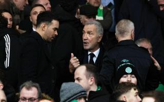 GLASGOW, SCOTLAND - DECEMBER 30: Former Rangers Manager Graeme Souness alongside CEO James Bisgrove during a cinch Premiership match between Celtic and Rangers at Celtic Park, on December 30, 2023, in Glasgow, Scotland. (Photo by Craig Foy / SNS Group)